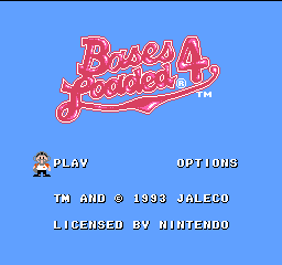 Bases Loaded 4 (USA) Title Screen